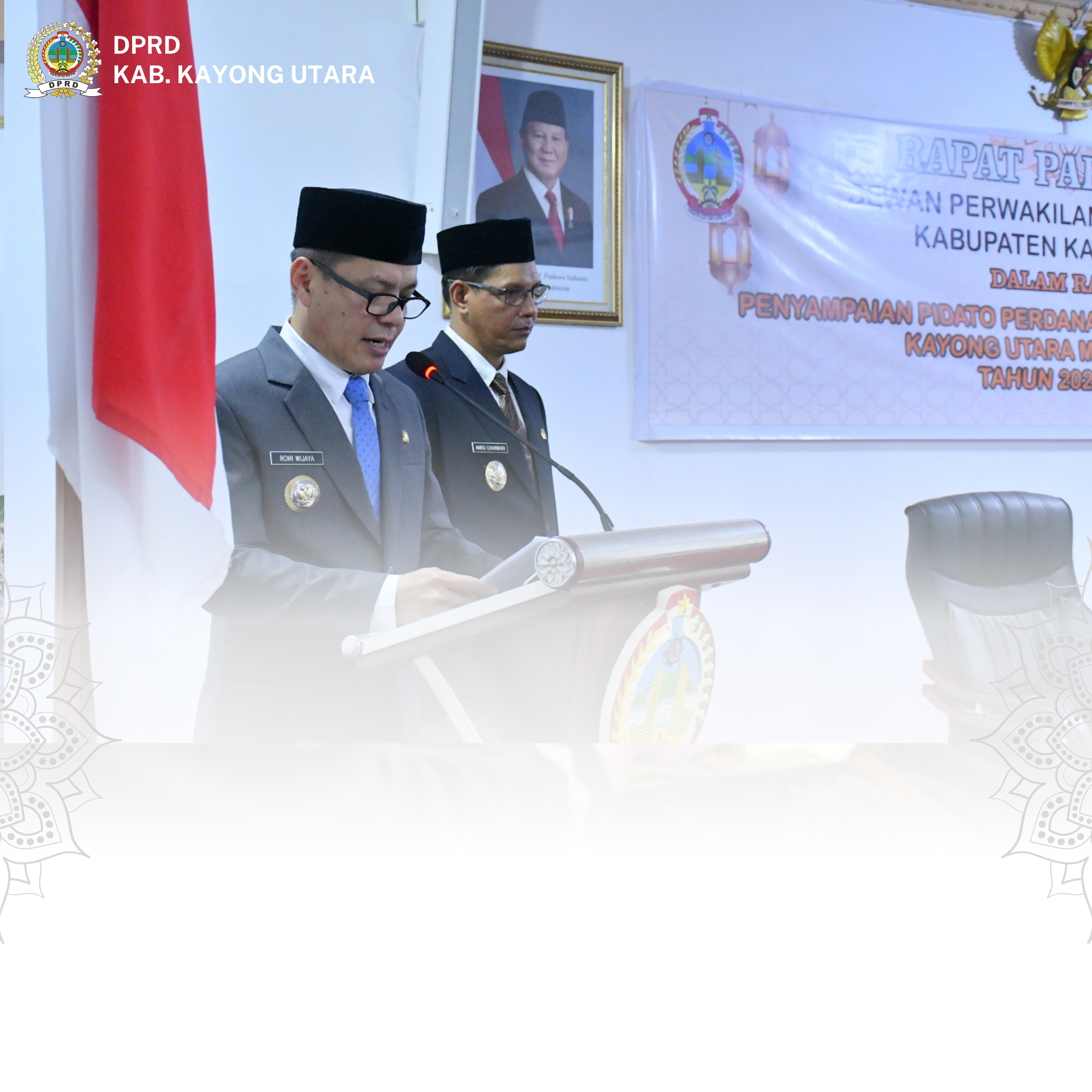 PENYAMPAIAN PIDATO PERDANA BUPATI KAYONG UTARA MASA JABATAN 2025 - 2030