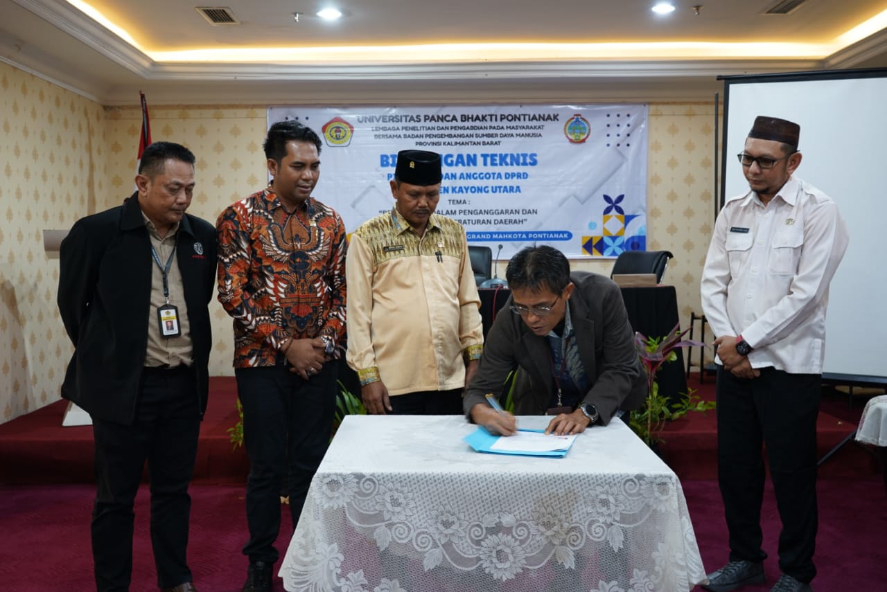 DPRD KABUPATEN KAYONG UTARA DAN LPPM UNIVERSITAS PANCA BHAKTI PONTIANAK GELAR BIMTEK