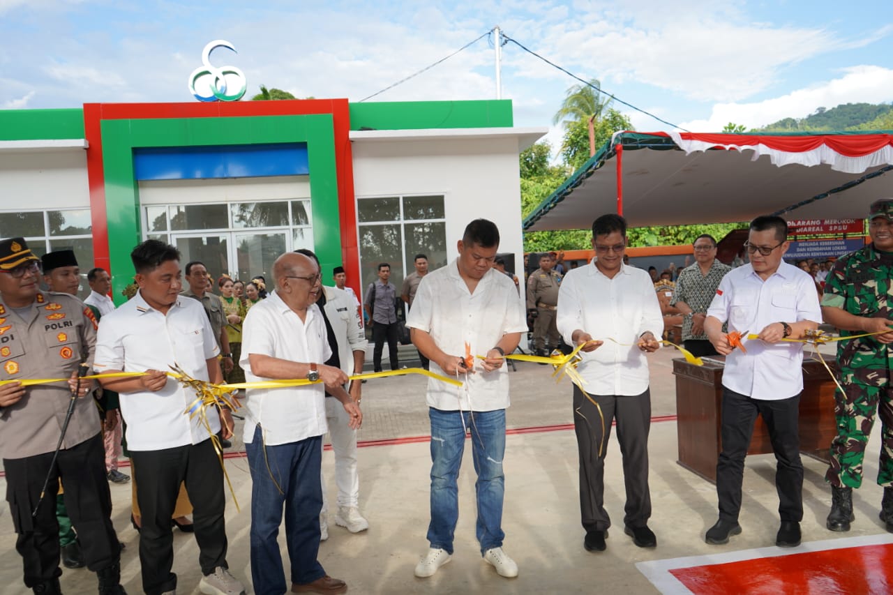 KETUA DPRD KABUPATEN KAYONG UTARA HADIRI PERESMIAN SPBU PT. OSO KOTRINDO